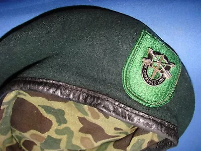 *nice Vietnam Special Forces Green Beret With  Camo  Camouflage Lining* • $165