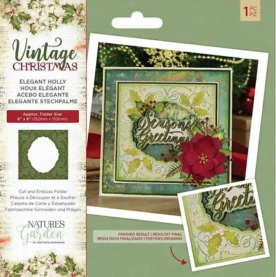 £10.25 • Buy Crafters Companion - Nature's Garden - Vintage Christmas Collection