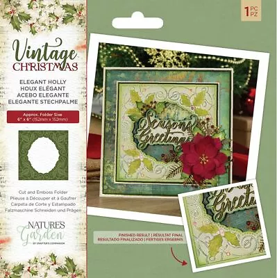 £10.25 • Buy Crafters Companion - Nature's Garden - Vintage Christmas Collection