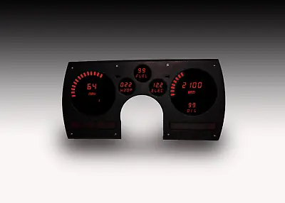 1982-1990 Camaro Digital Dash Panel Red LED Gauges Lifetime Warranty • $343.14