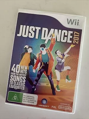 JUST DANCE 2017 - NINTENDO WII - Complete With Manual. Great Condition • $23