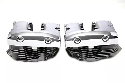 Cylinder Head Set With Chrome Rocker Box Fits Harley Davidson • $1546.99