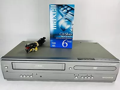 Magnavox VCR/DVD Combo DV200MW8 VHS Cassette Tape Player  Tested Works No Remote • $74.99