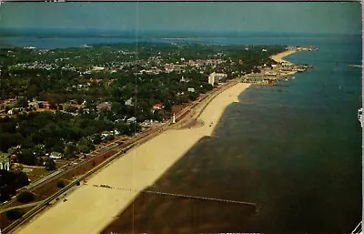 Biloxi MS Aerial View Of Biloxi Lighthouse Mississippi Gulf Coast Postcard G605 • $7.95