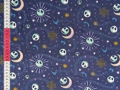 £5.10 • Buy Celestial Jack Nightmare Before Christmas Fat Quarter 100% Cotton Fabric Metre