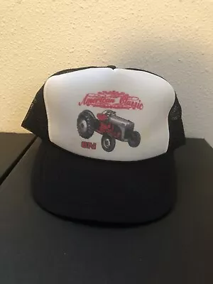 Vintage Ford 8N Tractor Black And White Snapback Farmer Trucker Hat Cap • $34.37