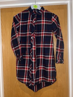 £0.99 • Buy Girls Check Shirt Dress By Next Age 9