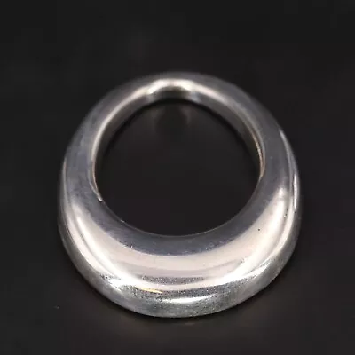 Sterling Silver - MODERNIST Teardrop Open-Work Necklace Pendant - 15g • $2.99