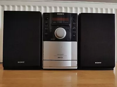 Sony HCD-EH10 Micro Bookshelf Stereo System AM FM Radio HiFi CD Cassette Player  • £34.89