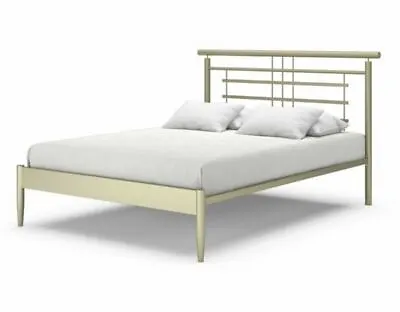£350 • Buy Bensons Gold Metal Kingsize Bed With Mattress Never Used RRP £850