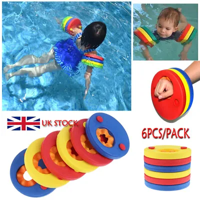 £11.39 • Buy 6PCS Adjustable EVA Foam Inflatable Pool Float Board Baby Swimming Circles Ring