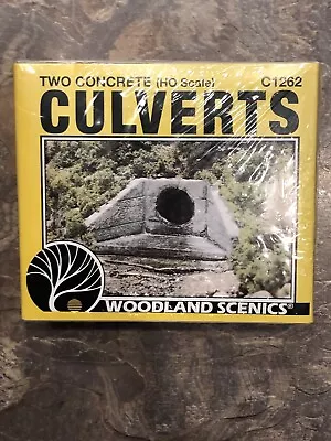 Woodland Scenics HO Scale Two Concrete Culverts C1262 • $8