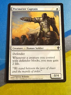 Magic The Gathering MTG Worldwake PERIMETER CAPTAIN • $1.95