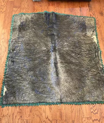 Antique Horse Hair Carriage Blanket Horse Hide Buggy Lap Sleigh Blanket • $275