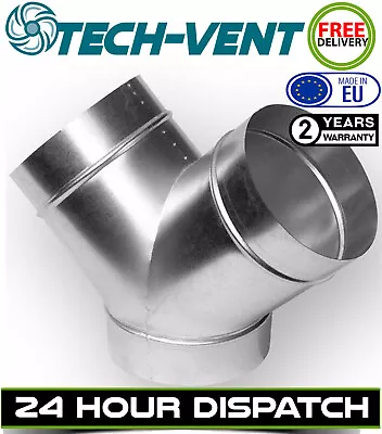 Y Piece 4 5 6 8 10 12   Inch Ducting Ventilation Connector Grow Room Hydroponics • £10.99