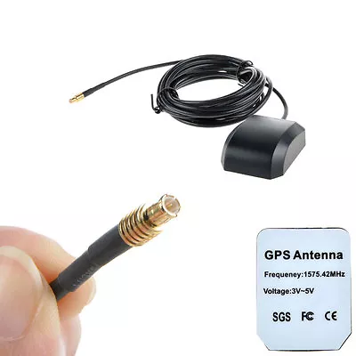 28dB MCX Male Connector RG174 3M Cable GPS Active Antenna 1575.42MHz Straight • $7.29