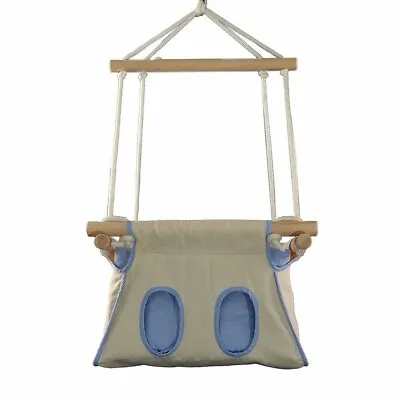 100% Cotton Porch Swing  Cradle  Hanging Bed Hand Made Baby Toddler L.blue • £85