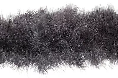 72  MARABOU FEATHER FRINGE - BLACK 3-6  Craft/Pad/Trim • $29.99