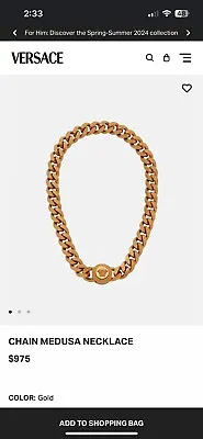 Versace Medusa Chain Necklace • $449