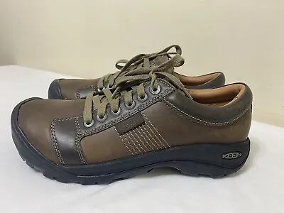 Keen Austin 1007722  Brown Leather Lace Up Oxford Comfort Shoes Men’s Size US 9 • $55