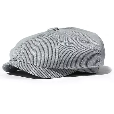 Cotton Cabbie Newsboy Gatsby Cap Mens Ivy Hat Golf Driving Summer Sun Flat - UH • $13.99