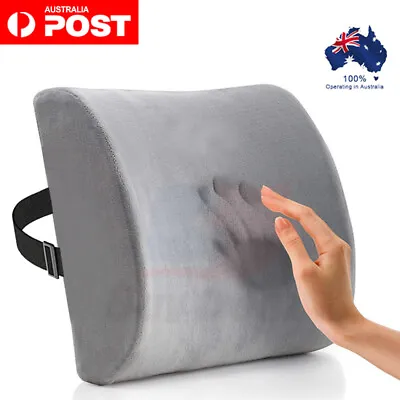 $20.69 • Buy Memory Foam Lumbar Back Pillow Support Back Cushion Home Office Car Seat Chair