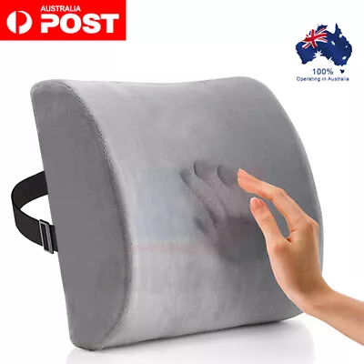 Memory Foam Lumbar Back Pillow Support Back Cushion Home Office Car Seat Chair • $16.79