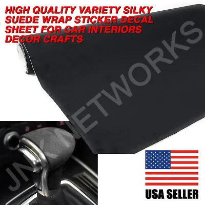 Variety Silky Suede Wrap Sticker Decal Sheet (Black) • $6.99