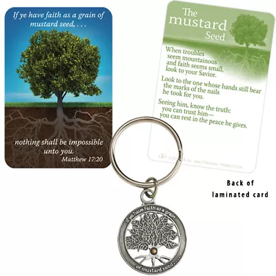 Keychain-mustard Seed (matthew 17:20 Kjv) (no Card • $11.53