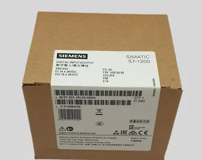 New Siemens 6ES7 223-1BL32-0XB0 6ES7223-1BL32-0XB0 S7-1200 Digital I/O SM 1223 • $175.53