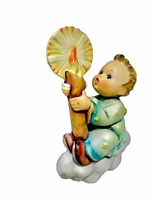 1955 Vintage Goebel W Germany M. J. Hummel Angel On Cloud With Candle #323 Read! • $9.95