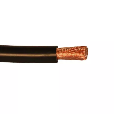 $360 • Buy 50' 3/0 AWG Type MTW 1672 Strand Bare Copper Machine Tool Wire Black 600V