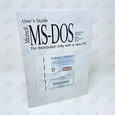 Microsoft - MS-Dos V6.22 On 4 X 3.5  Floppy Disks New And Sealed - Retro Manual • £49.99