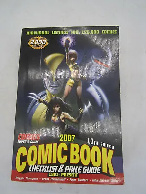 CBG Comic Book Checklist & Price Guide : 1961-Present Brent Frankenhoff • $4