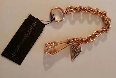 NWT Rebecca Minkoff Rose Gold & Hematite Paved Crystals Blade Bracelet • $19.99