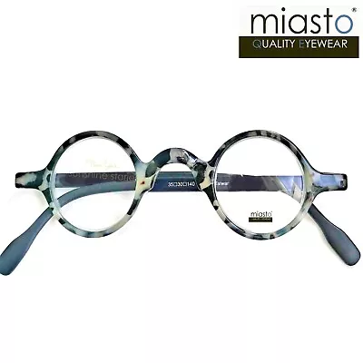 Miasto Small Mini Round Reading Glasses Premium Spring Hinge+2.50 (black) Taiwan • $26.99