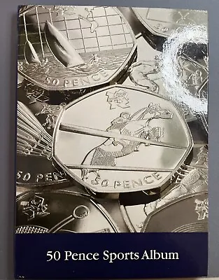 2012 The London 50p Sports Collection Album With Completer Medal • £75