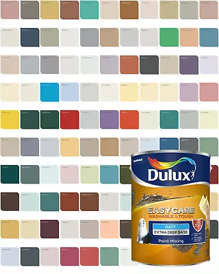 Dulux Easycare Washable Matt Emulsion 5L 240 Colours To Choose (tinted To Order) • £54.99