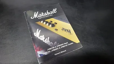 Marshall Orig Owner's Manual For JVM210H & JVM205H JVM210C JVM205C & JVM215C • $29.99