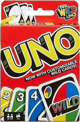 Mattel Wild UNO Card Game 112 Cards Family Children Friends Party Gift XMas UK • £3.92