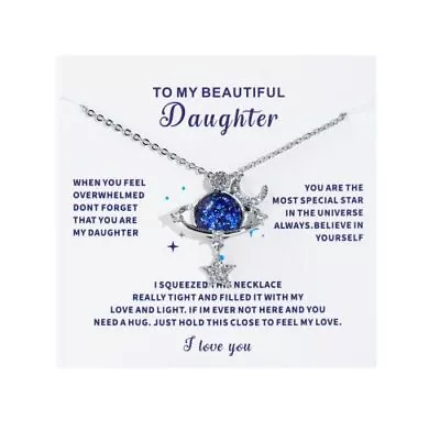  To My Daughter Pendant Necklace From Mom Dad To My Beautiful Daughter • $10.11