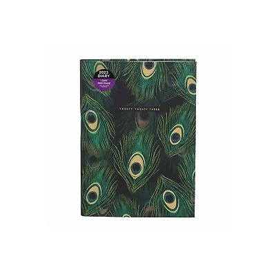 £8.99 • Buy WHSmith 2023 A5 Diary Day To Page Peacock Feather Diary