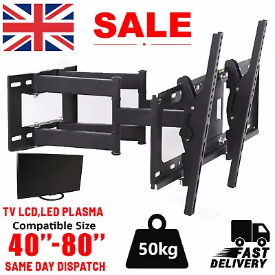 TILT TV WALL BRACKET MOUNT FOR 40 42 46 50 52 55 60 65 70 80INCH SONY LG Samsung • £9.99