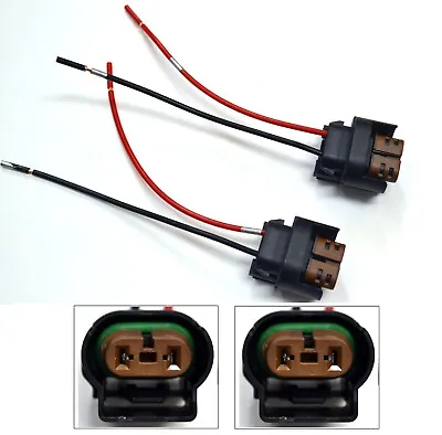 Wire Pigtail Female W 9006 HB4 Two Harness Fog Light Socket Connector Lamp Bulb • $10.45