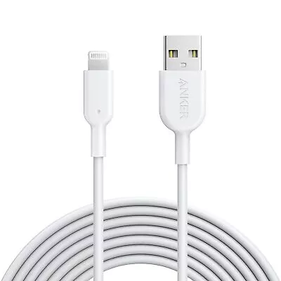 Anker IPhone Charger Cable Powerline II Lightning Cable 10ft MFi Certified • £8.95