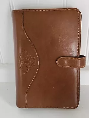 Vintage Ghurka Marley Hodgson Brown Genuine Leather Compact Planner 6-ring • $75