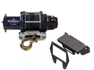 Viper 50 Ft Midnight Winch 3000 Lb Black W/ Mount For Polaris RZR Pro XP 2020-22 • $229.98