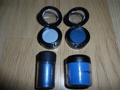 Mac Wholesale Lot 2 Pigment + 2 Eye Shadow Blue / Light Blue Nwob F/s Miss Label • $37.95