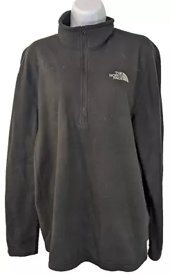 The North Face Men's Fleece 1/4 Zip Pullover Black Size L • $18