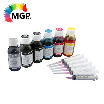 6x 100ml Refill Ink Kit Canon PGI-525 BLACK CLI-526 MG6150 MG6250 MG8150 MG8250 • $29